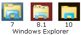 Windows Explorer Icons